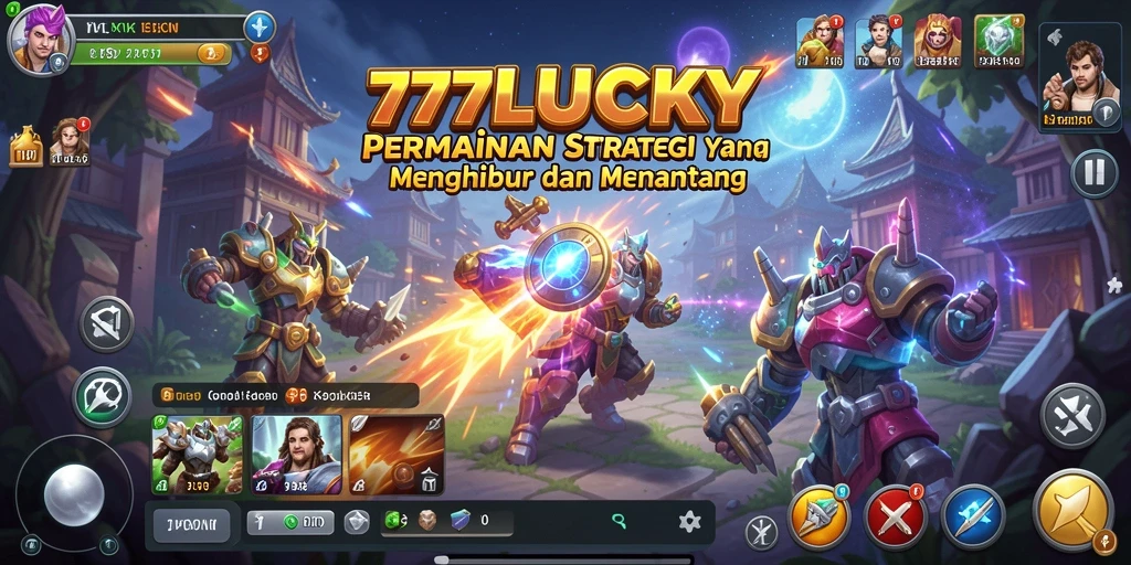 Screenshot gameplay 777LUCKY menampilkan aksi pertempuran yang mendebarkan.