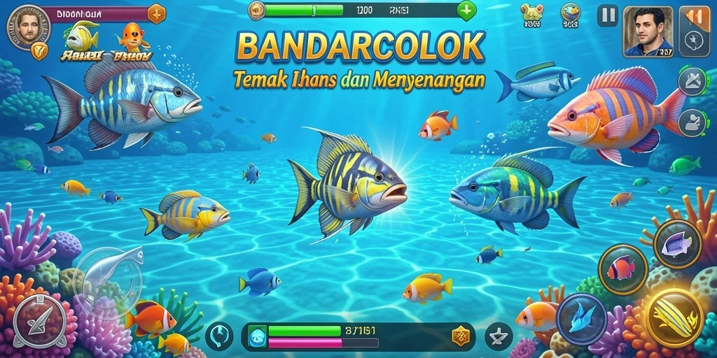 Screenshot gameplay Tembak Ikan BANDARCOLOK yang seru dan menarik.