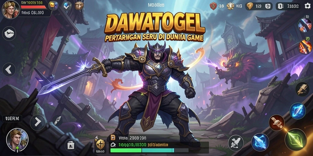 Tampilan pertarungan seru DAWATOGEL di arena.