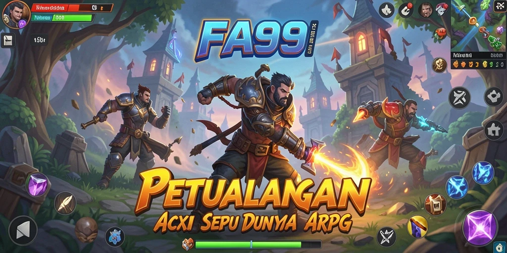 Tampilan gameplay seru dari FA99 dengan aksi ARPG yang mendebarkan.