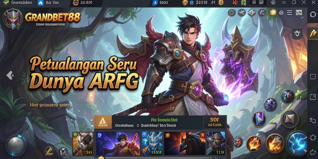 Screenshot gameplay GRANDBET88 yang penuh aksi dan petualangan.