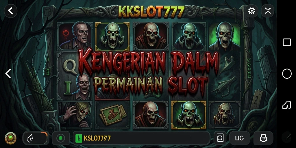 Tampilan gameplay slot menyeramkan dalam KKSLOT777.