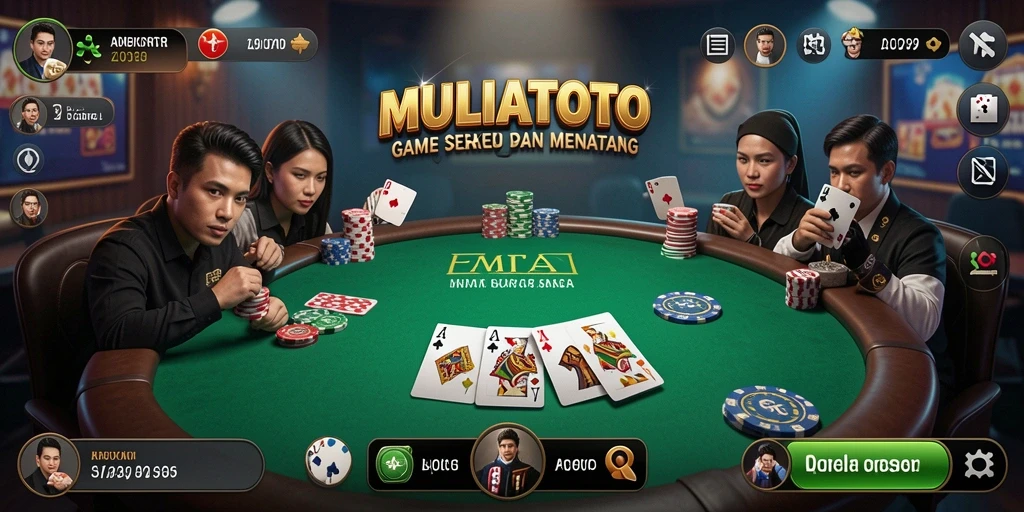 Tampilan gameplay seru dalam MULIATOTO yang mendebarkan.