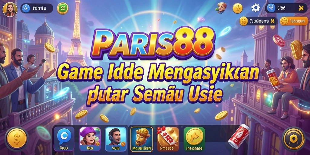 Tampilan gameplay menarik dari PARIS88 dengan elemen Idle yang seru.