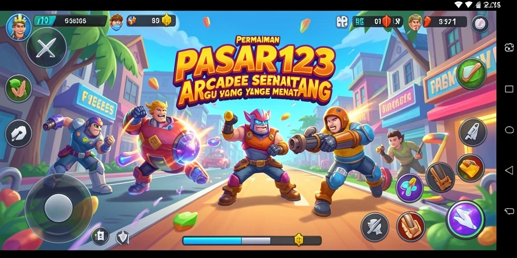 Tampilan aksi seru di dalam gameplay PASAR123 yang penuh tantangan.