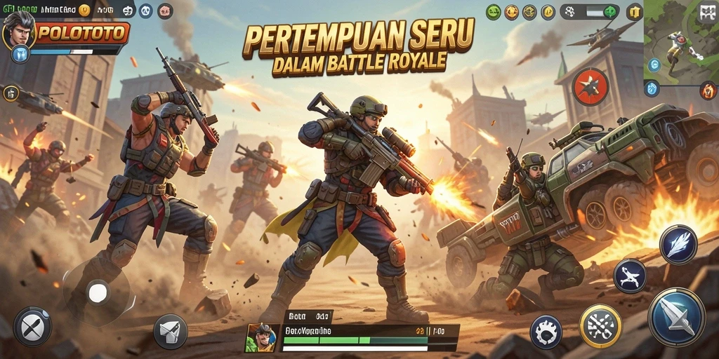 Menampilkan aksi seru pertempuran di POLOTOTO.