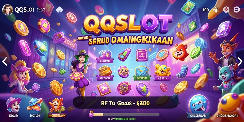 Screenshot gameplay QQSLOT menampilkan aksi seru dalam permainan Arcade.