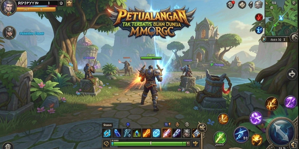 Tampilan gameplay RPYYY yang menegangkan dan mendebarkan dalam dunia MMORPG.